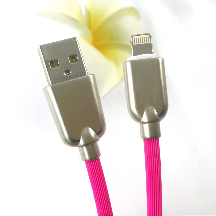 宏浩達狼牙鋅合金蘋果數據線，蘋果lightning數據線iPhone手機通用