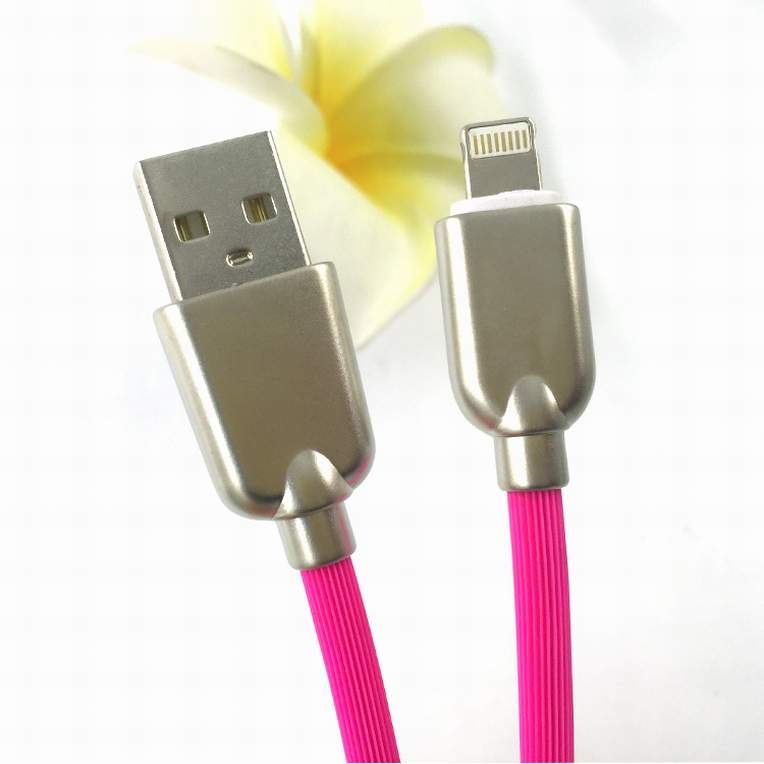 宏浩達狼牙鋅合金蘋果數據線，蘋果lightning數據線iPhone手機通用