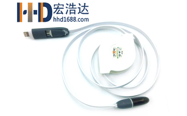 數(shù)據(jù)線工廠的這種數(shù)據(jù)線一根就可以兼容蘋果和安卓?jī)煞N手機(jī)
