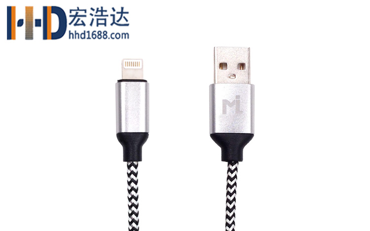 宏浩達廠家直銷蘋果8手機充電數(shù)據(jù)線蘋果lightning數(shù)據(jù)線廠專業(yè)定制