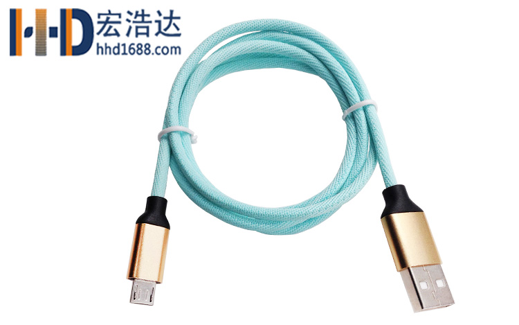 宏浩達(dá)廠家直銷手機數(shù)據(jù)線鋁合金布紋充電安卓數(shù)據(jù)線工廠專業(yè)定制