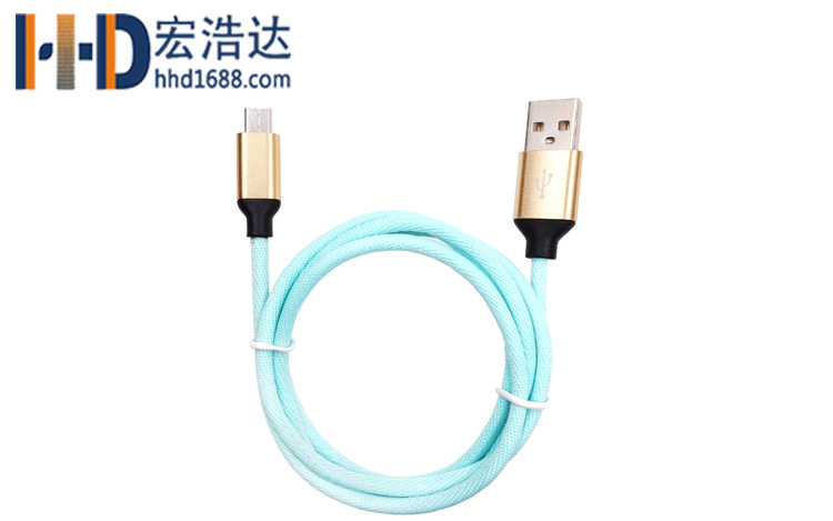 宏浩達(dá)廠家直銷手機數(shù)據(jù)線鋁合金布紋充電安卓數(shù)據(jù)線工廠專業(yè)定制
