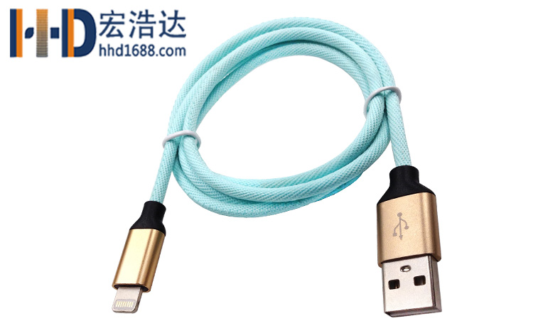 宏浩達(dá)數(shù)據(jù)線工廠鋁合金布紋編織數(shù)據(jù)線新品推薦